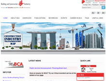 Tablet Screenshot of bca.gov.sg